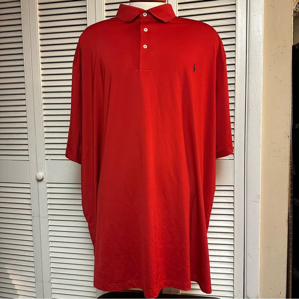 POLO RALPH LAUREN Size 4XL TALL  Red Classic POLO